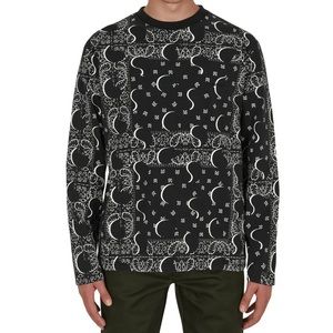 Black Awake NY Bandana Paisley Print Long Sleeve XXL